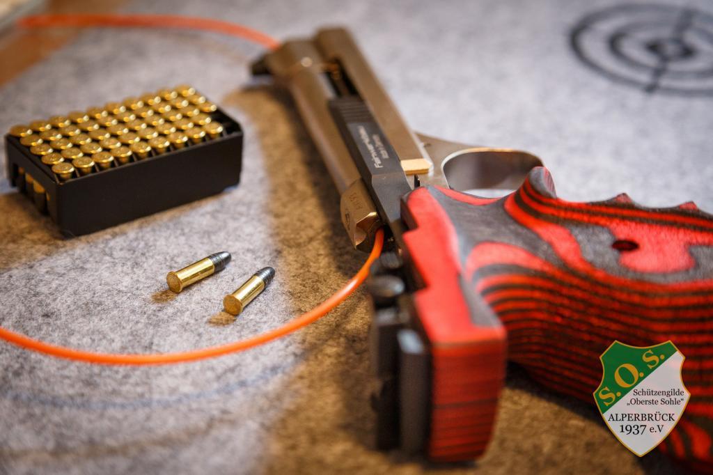 fünfschüssige Sportpistole cal. .22 l.r., Feinwerkbau AW 93
